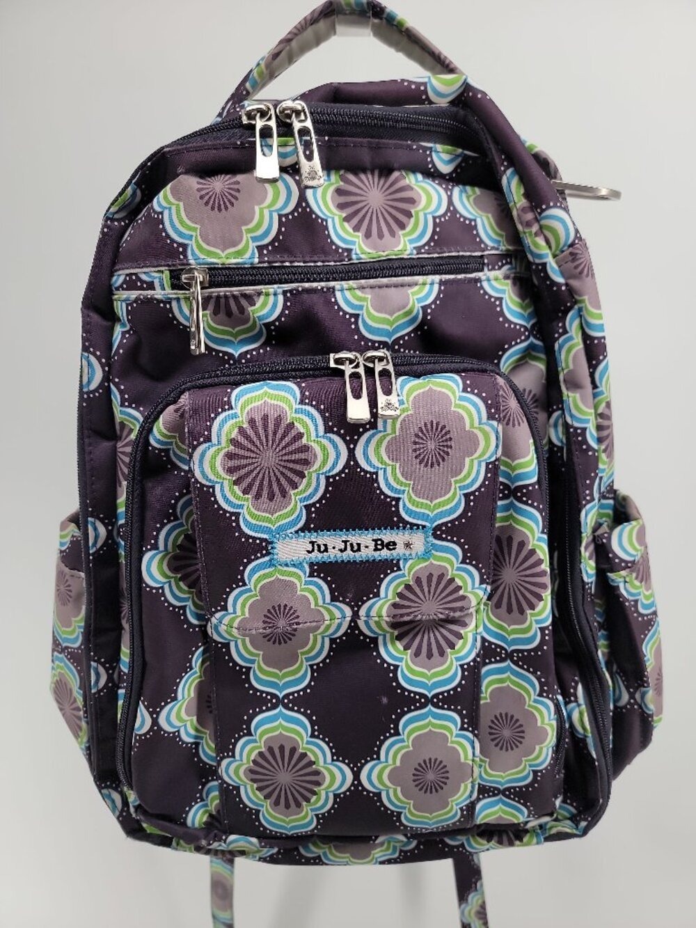 JuJuBe Be Right Back Diaper Bag Backpack Whimsical Whisper Changing Pad